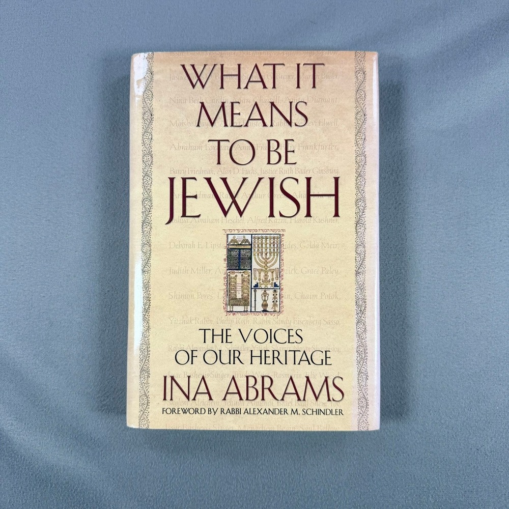 Ina Abrams What It Means to Be Jewish Hardcover 2002 1st Edition Jewish Heritage